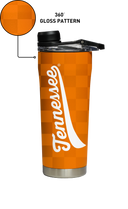 Tennessee "Checkerboard" Stainless Steel Shaker Bottle