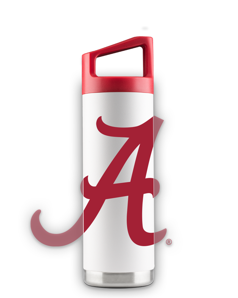 NCAA Alabama Crimson Tide 16 Ounce Stainless Steel Water Bottle