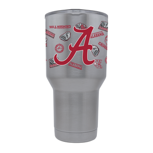 Alabama 30oz All Over Stainless Steel Tumbler