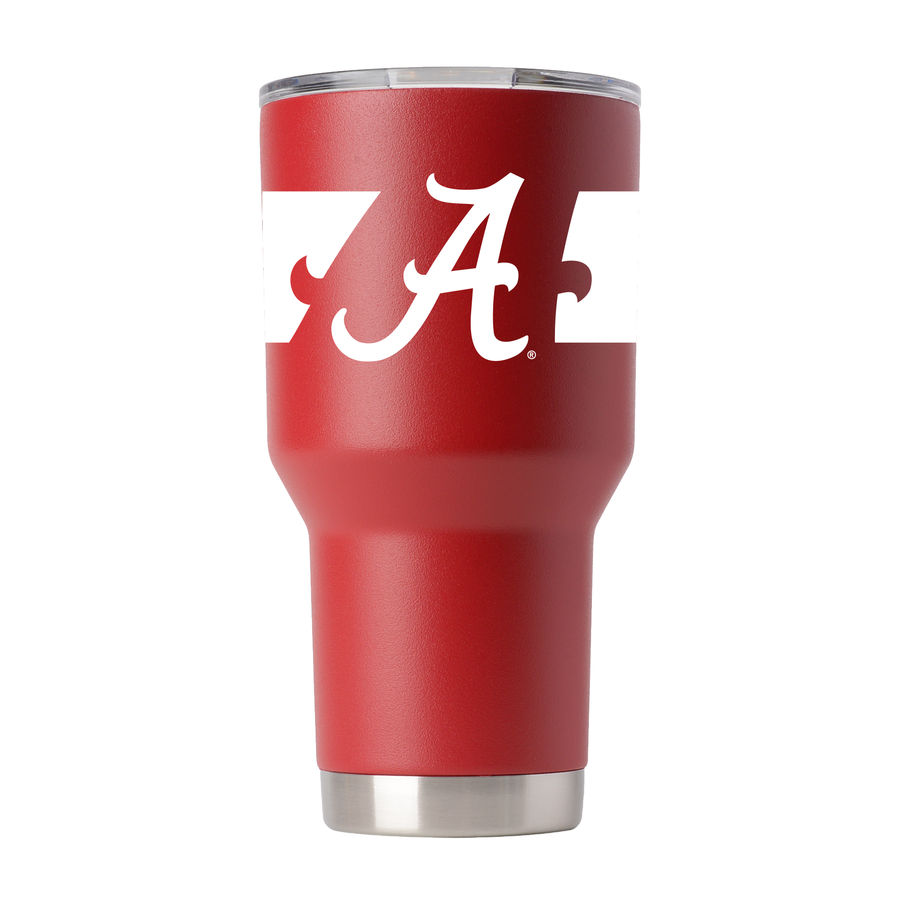 Alabama 30oz Striped Crimson Tumbler