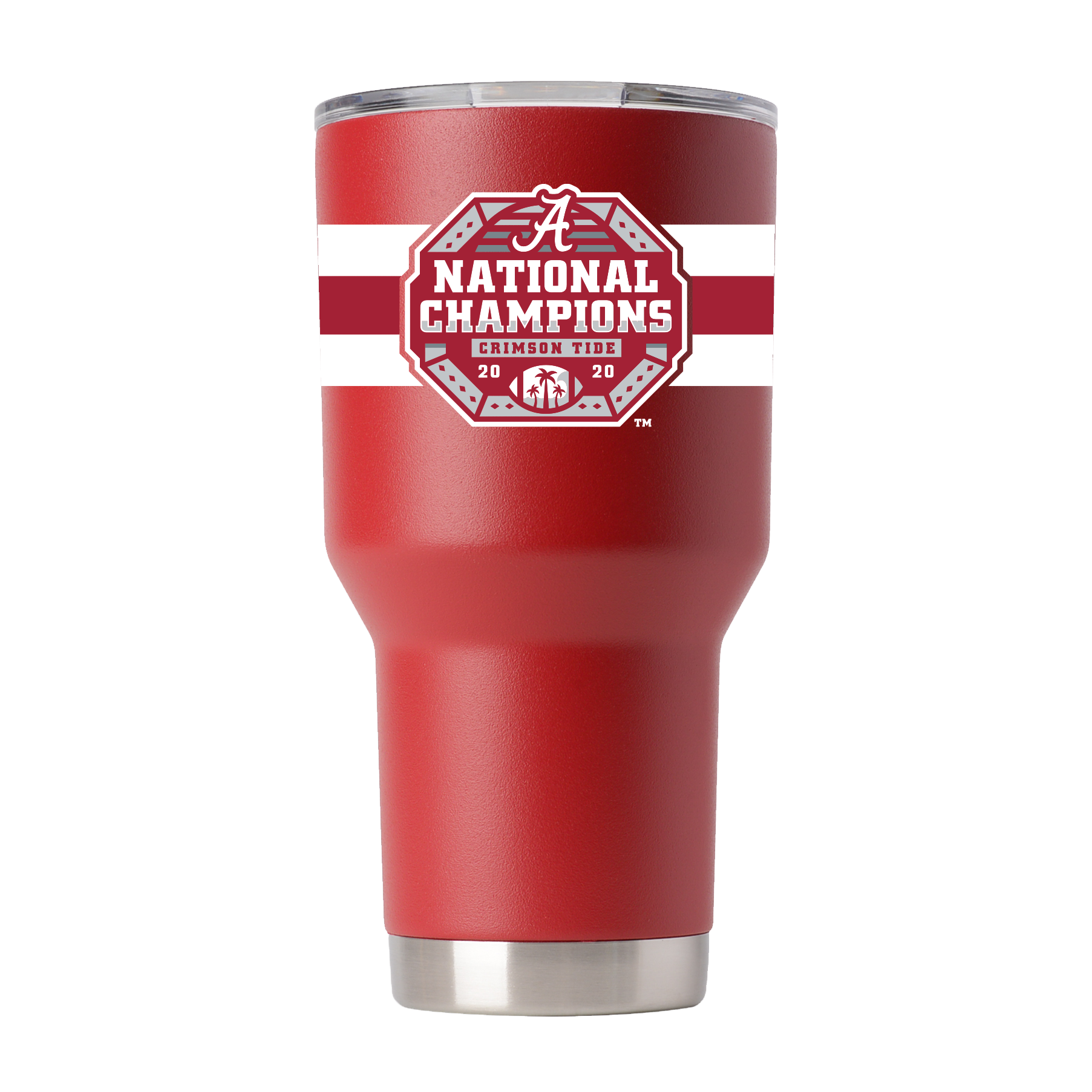 Alabama 30oz Crimson Stainless Tumbler 2020 NCAA Champs