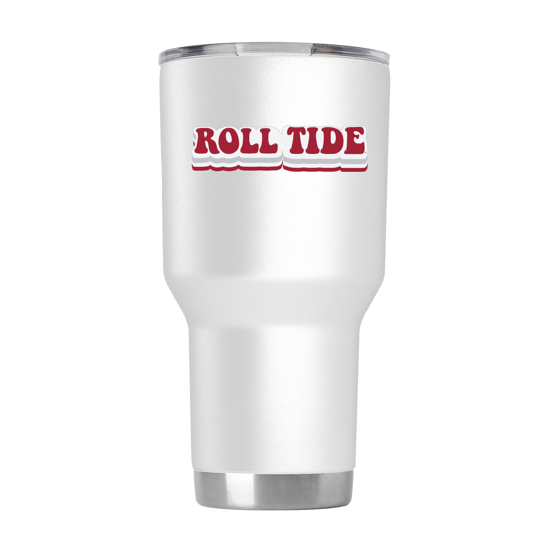 Alabama 30oz White Retro Tumbler