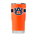 Auburn 20oz Orange Stainless Steel Tumbler w-Stripes