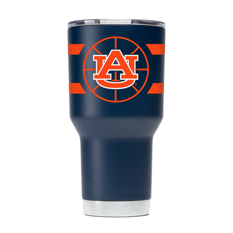 Auburn 30oz Navy Basketball Tumbler