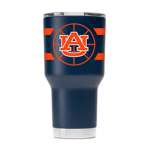 Auburn 30oz Navy Basketball Tumbler