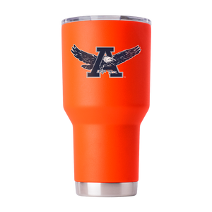 Auburn 30oz "War Eagle" Orange Tumbler