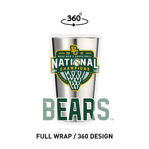 Baylor 16oz Stainless Pint 2021 National Champs