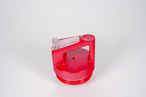 red straw lid - closed