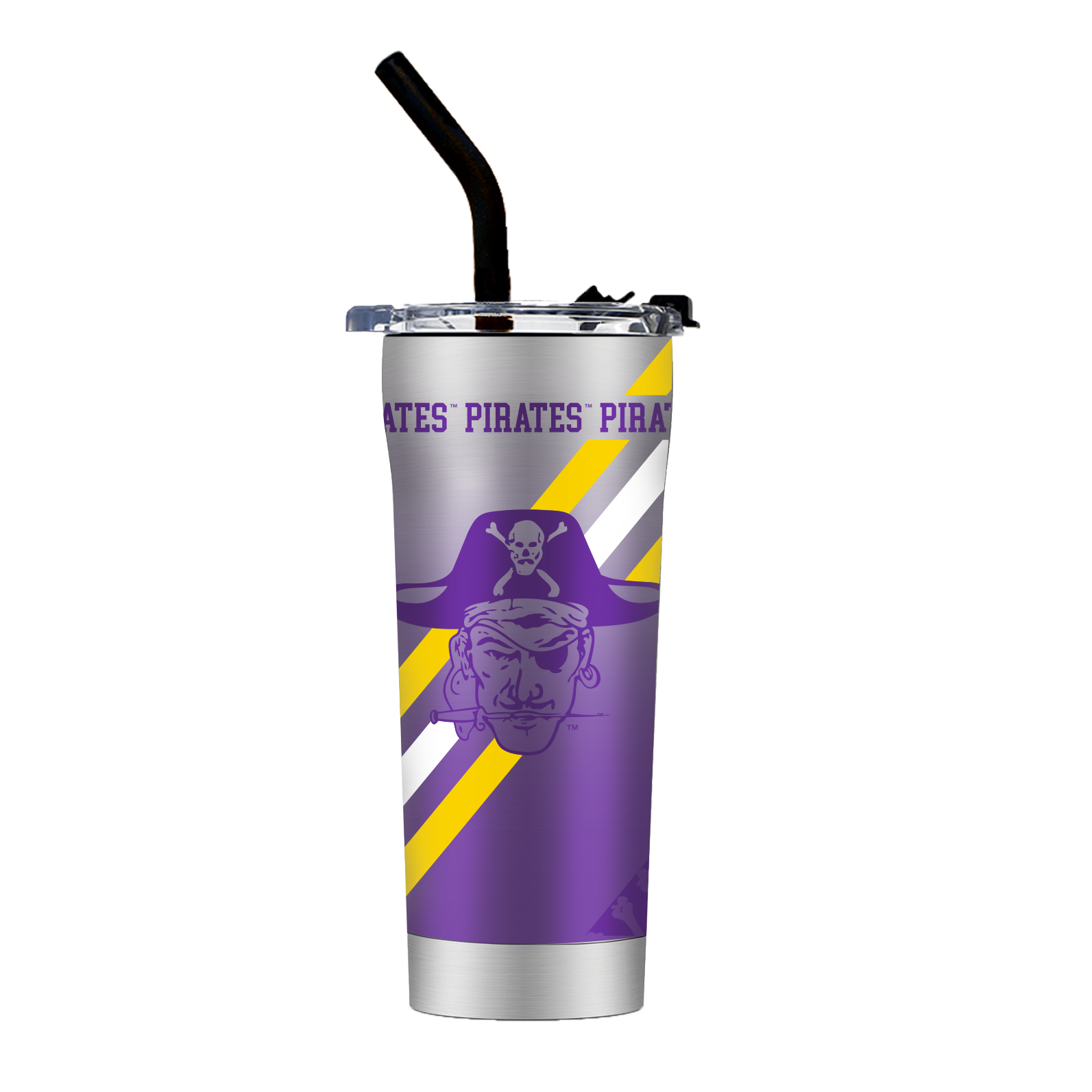 GameTime SideKicks - ECU Pirates 30 oz Purple Tumbler w/ stripes - GameTime  Sidekicks