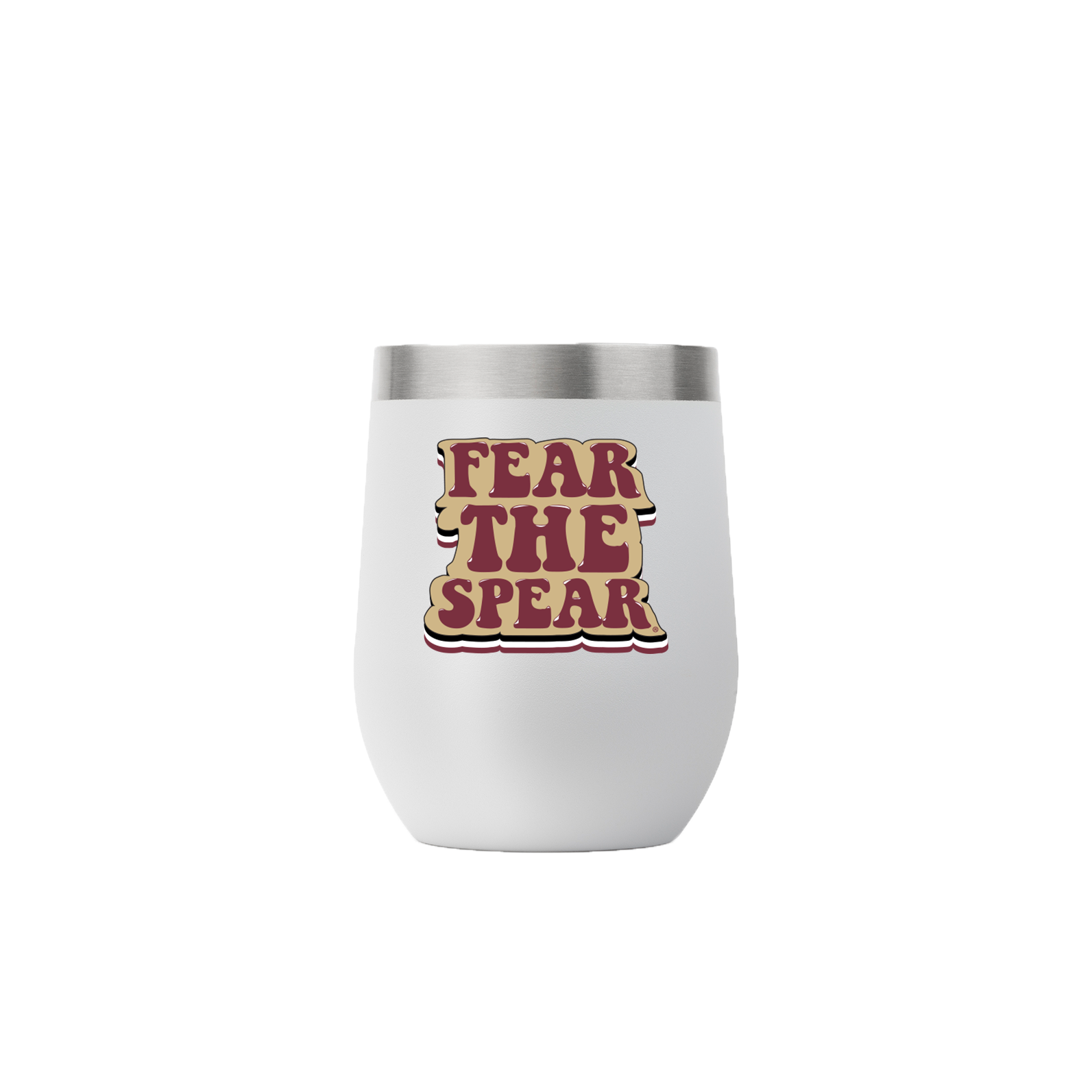 Florida State 12oz Stemless Light Gray Retro Tumbler