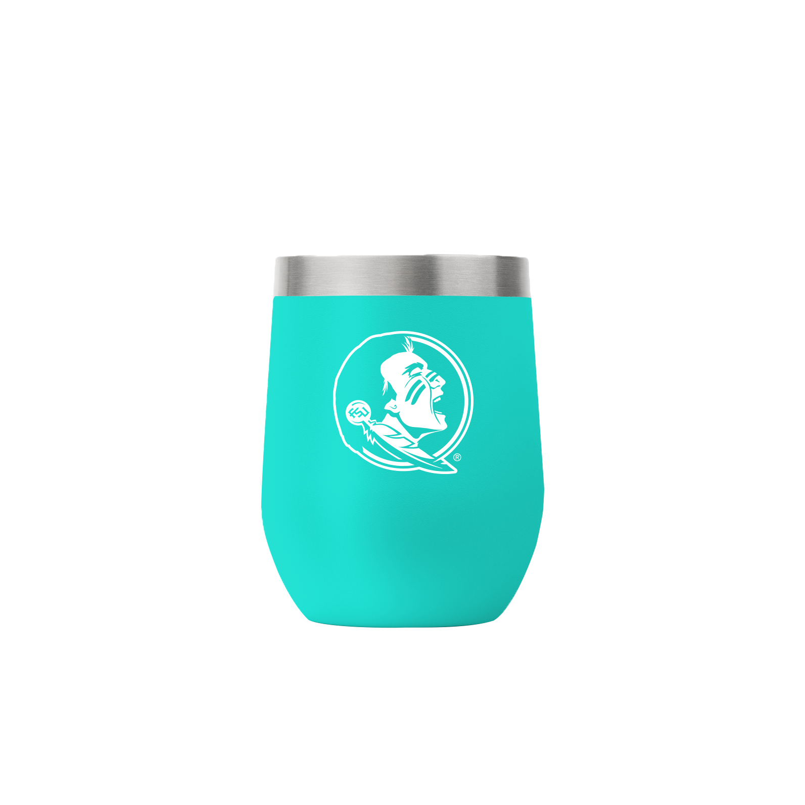 Florida State 12oz Stemless Teal Tumbler