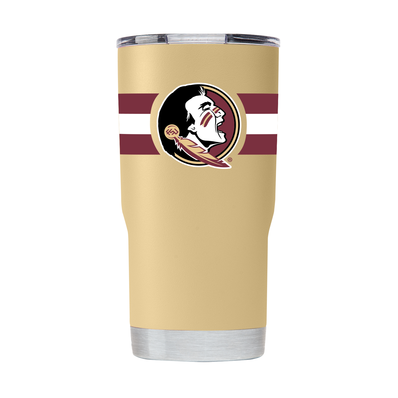 Florida State 20oz Gold Striped Tumbler