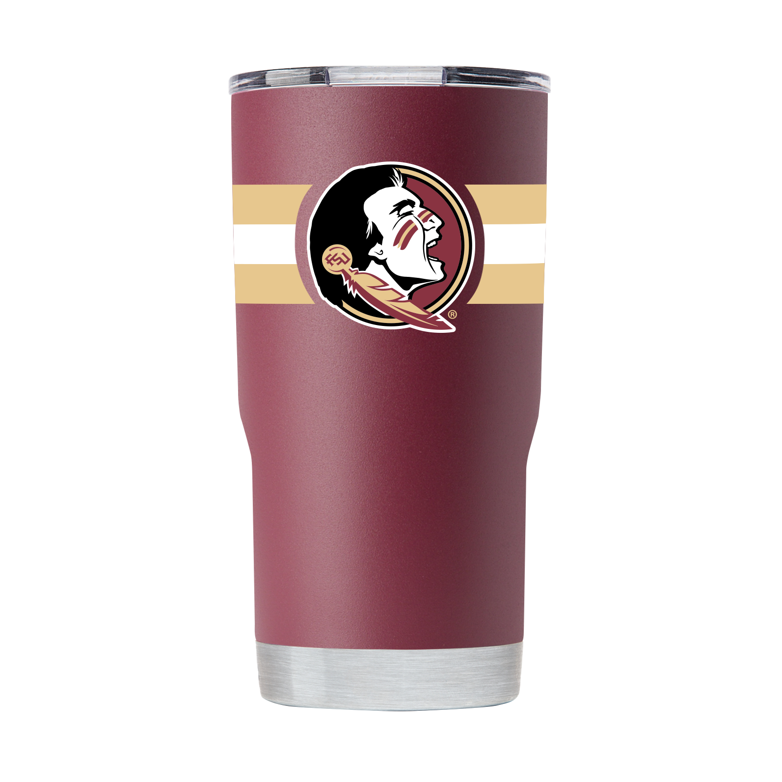 Florida State 20oz Garnet Striped Tumbler