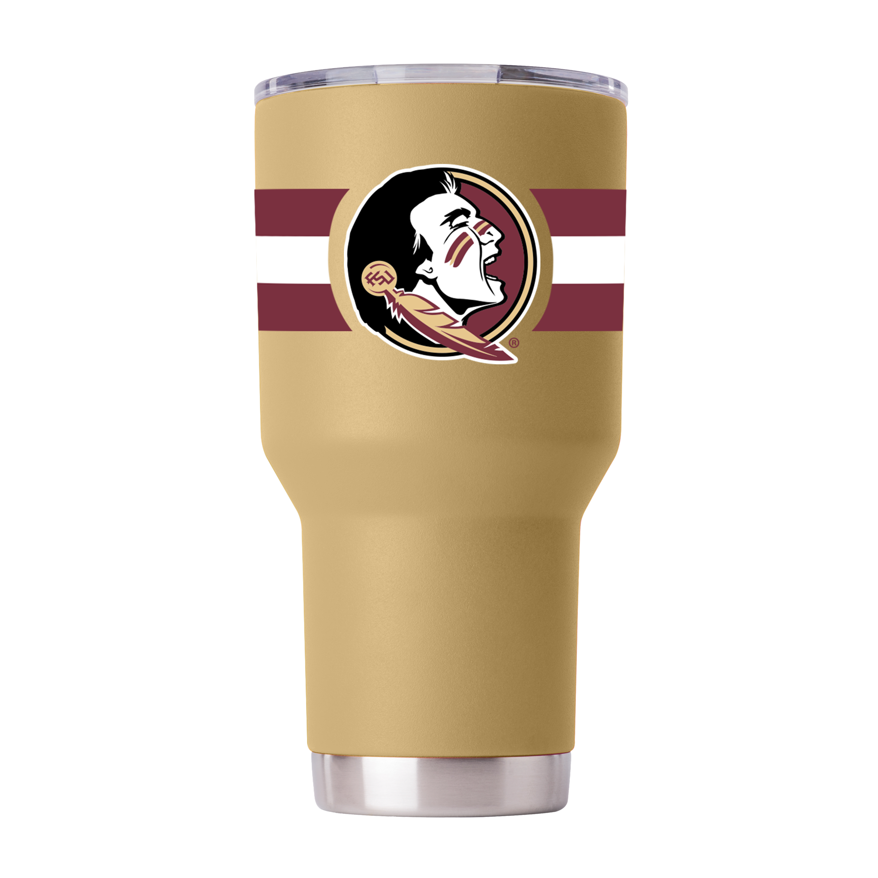 Florida State 30oz Gold Striped Tumbler