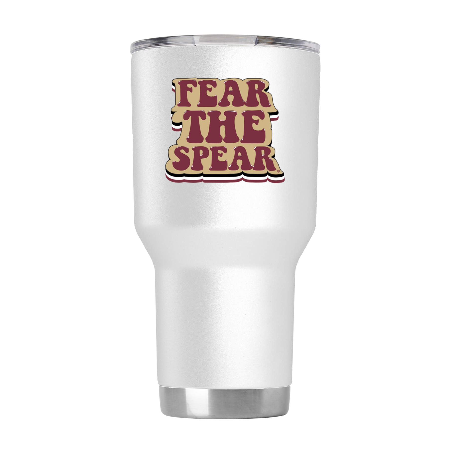 Florida State 30oz White Retro Tumbler