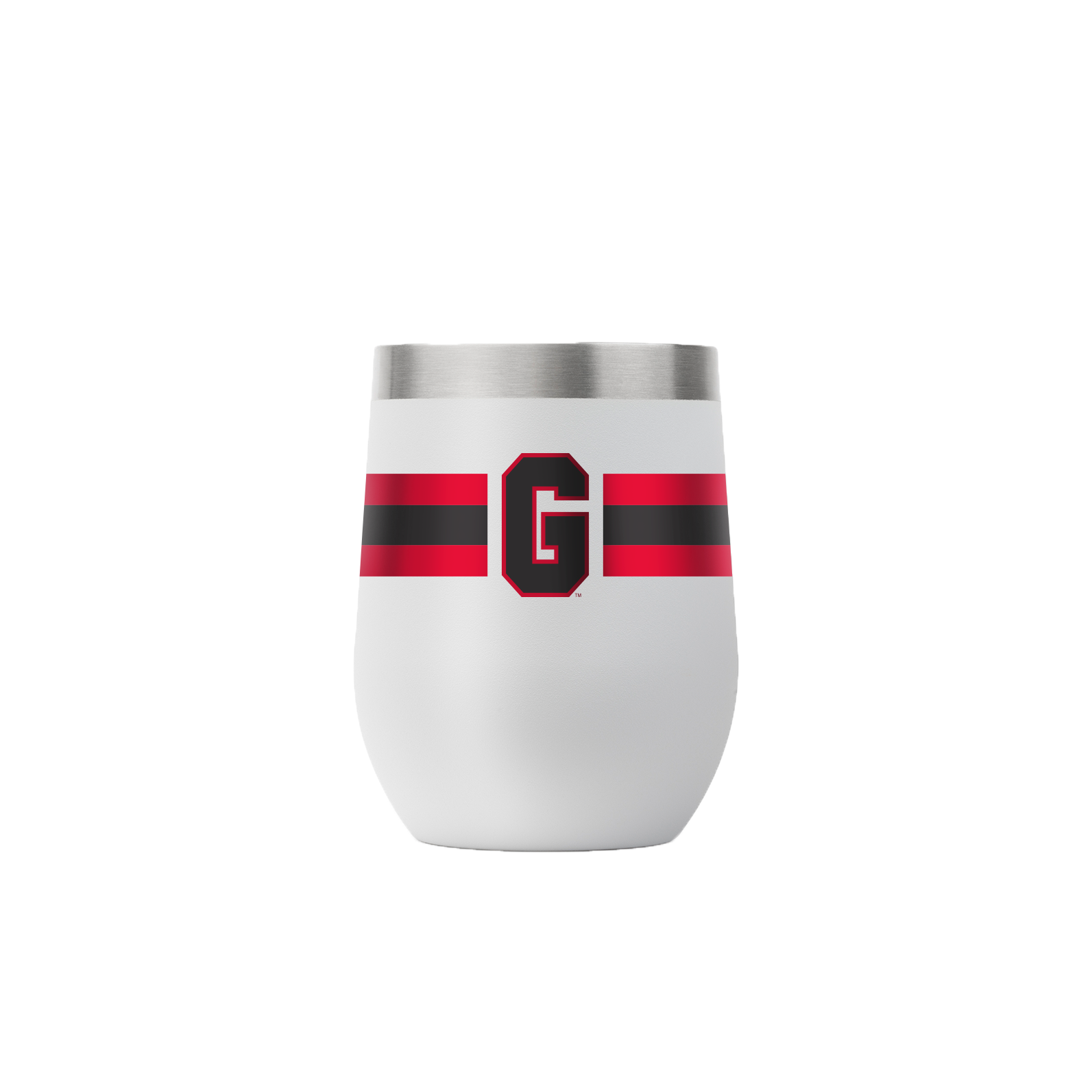 Georgia Vault Collection 12oz Stemless Light Gray Tumbler