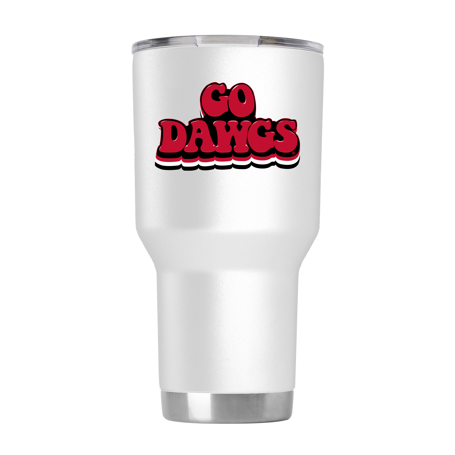 Georgia 30oz White Retro Tumbler