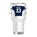 Michael Gallup 30ozWhite Tumbler