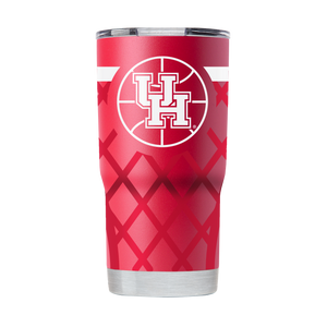 University of Houston 20oz Red Basketball Tumbler
