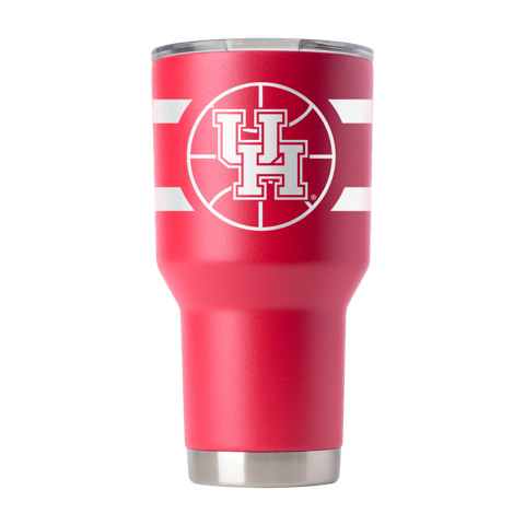 University of Houston 30oz Red Basketball Tumbler