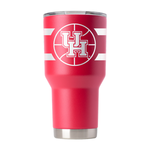 University of Houston 30oz Red Basketball Tumbler