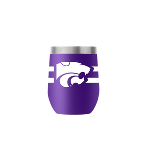 Kansas State 12oz Stemless Purple Tumbler