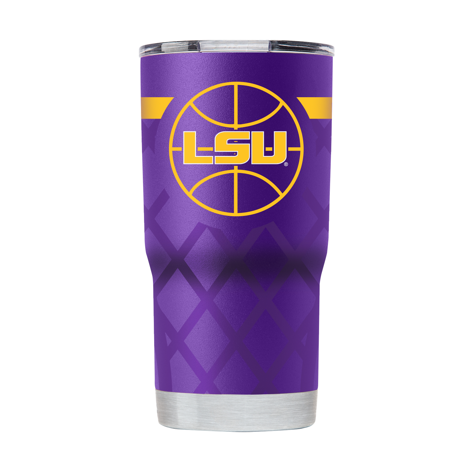 LSU 20oz Purple Basketball Tumbler