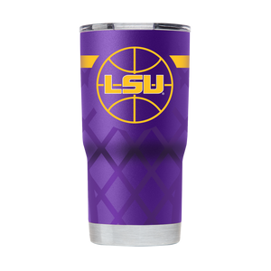 LSU 20oz Purple Basketball Tumbler