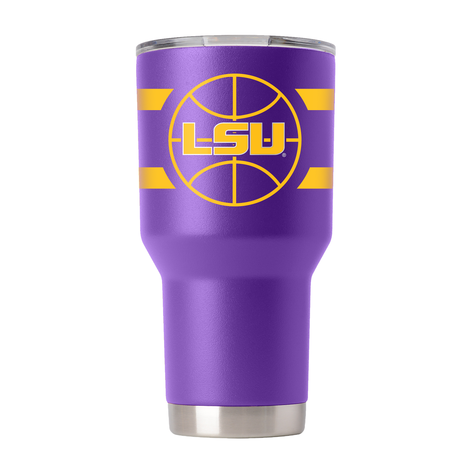 LSU 30oz Purple Basketball Tumbler