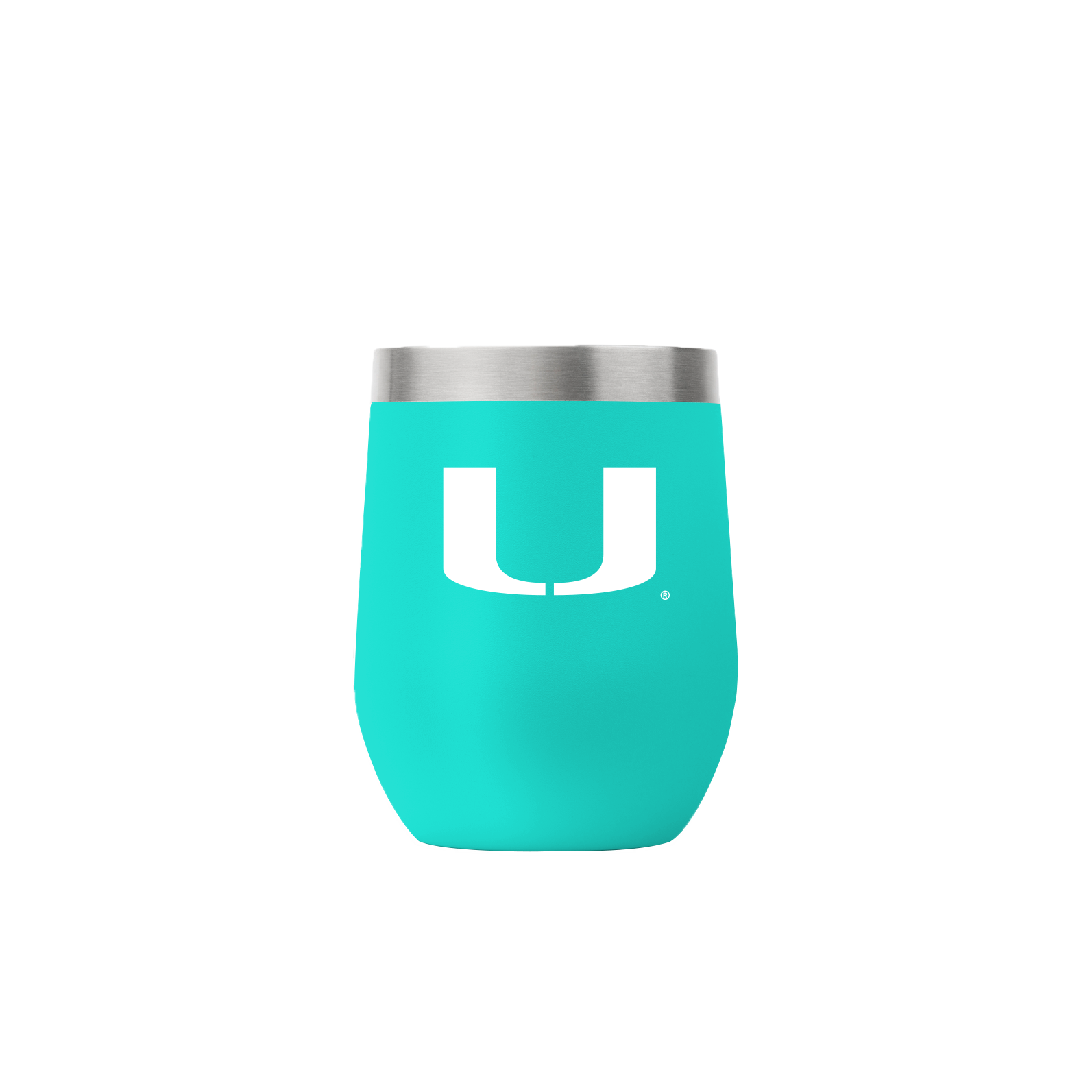 Miami 12oz Stemless Teal Tumbler