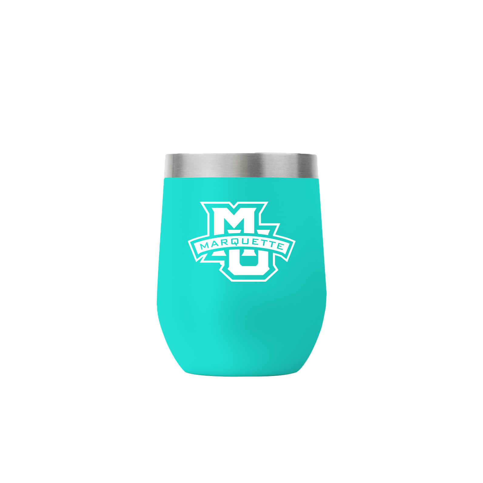 Marquette 12oz Stemless Teal Tumbler