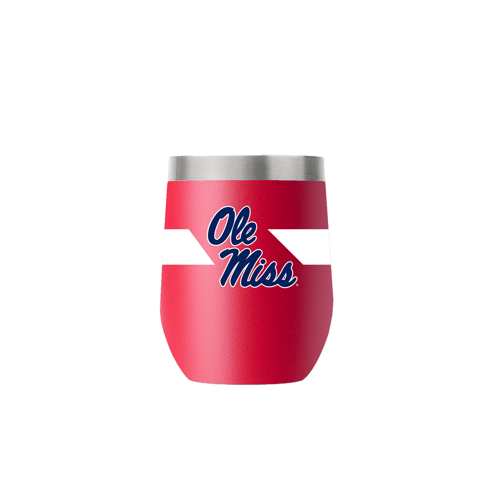 Ole Miss 12oz Stemless Red Tumbler