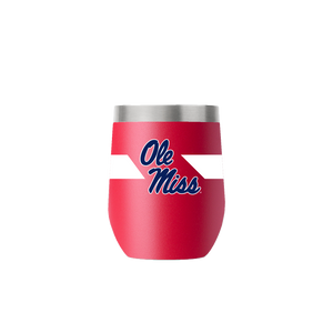 Ole Miss 12oz Stemless Red Tumbler