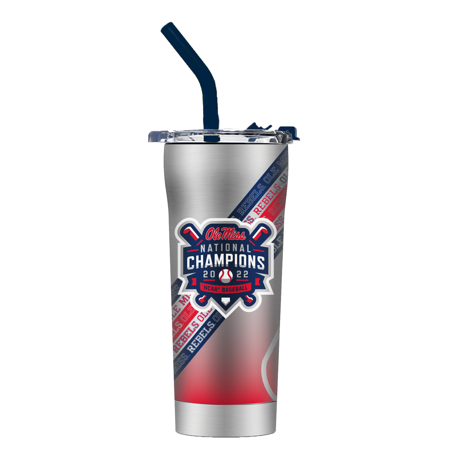 Ole Miss Baseball Champs  Straw Tumbler