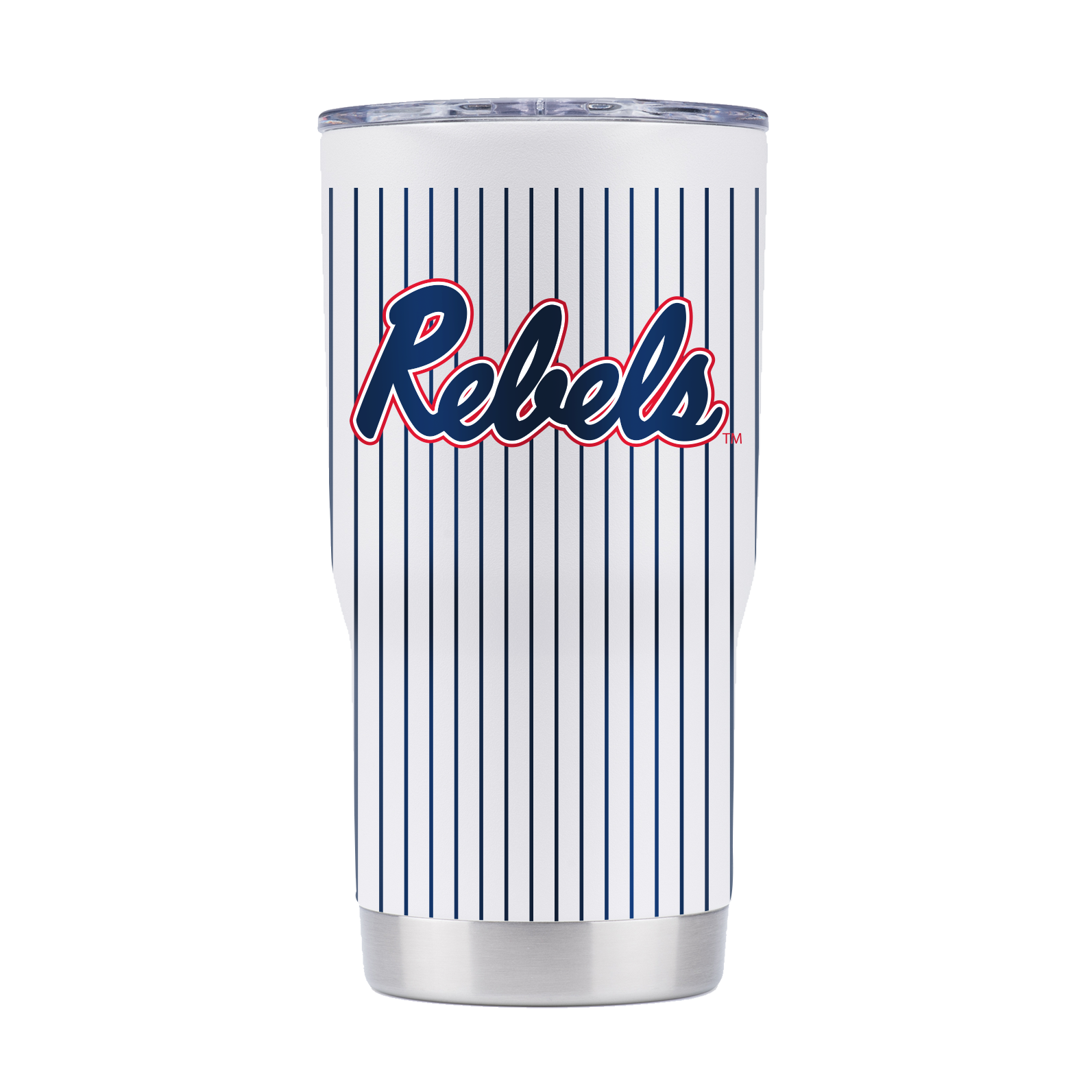 Ole Miss 20oz Pinstripe Baseball Tumbler