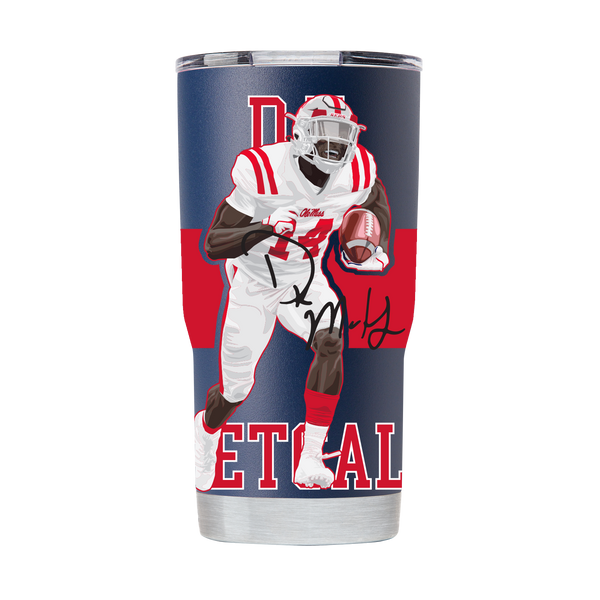 Ohio State 20 oz. Black Beverage Tumbler with Lid - Helmet Logo