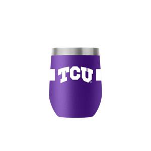 TCU 12oz Stemless Purple Tumbler
