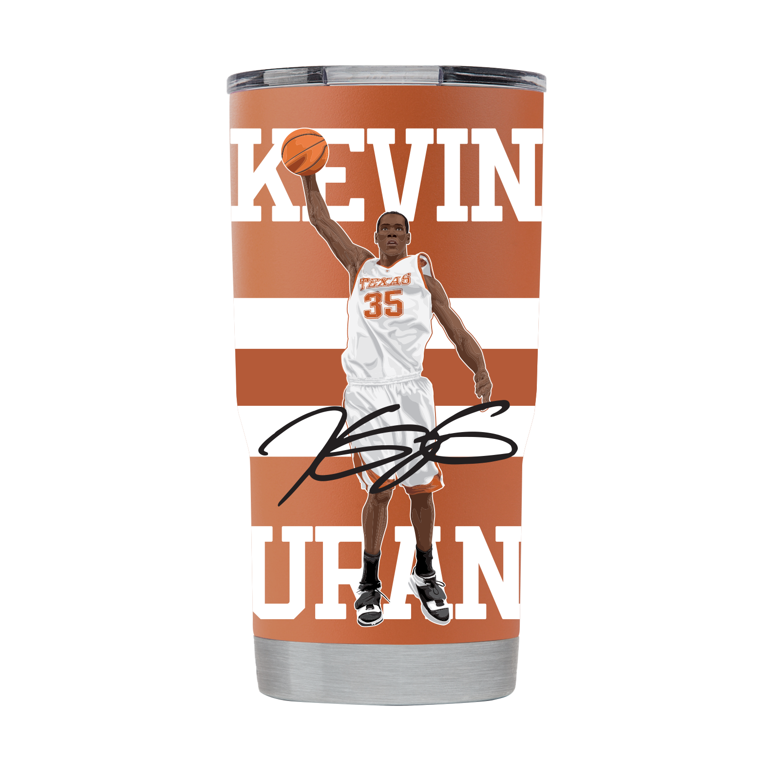 Kevin Durant 20oz Orange Tumbler
