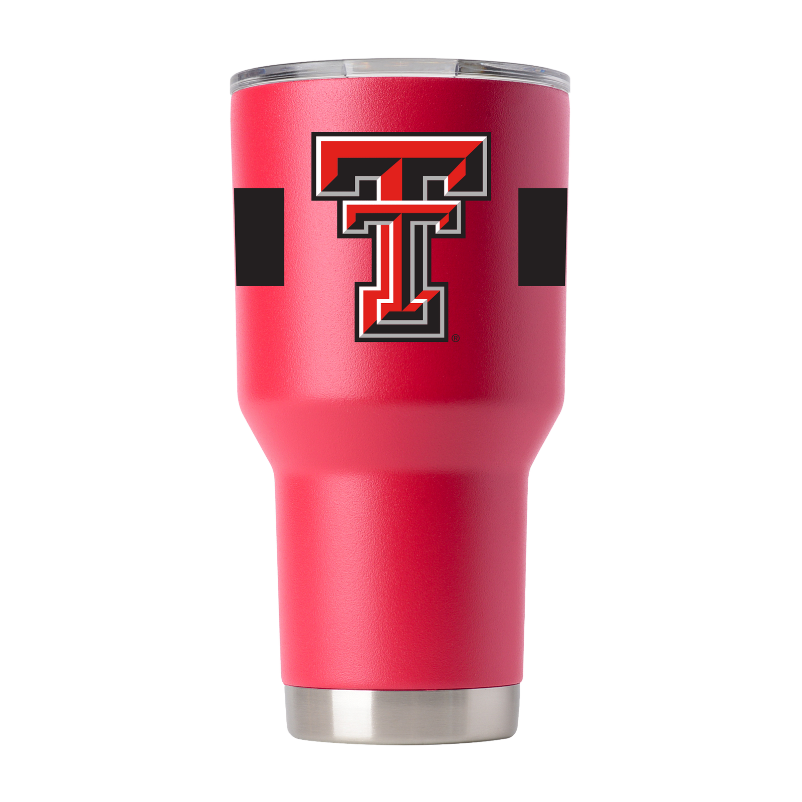 Texas Tech Red Raiders Black and White Double T Thermos King Travel Tumbler