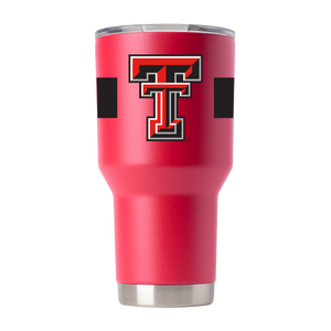 Texas Tech 30oz Red Raiders Red Tumbler w-Stripes