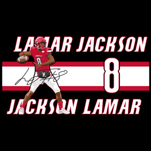 Lamar Jackson 20oz Black Tumbler
