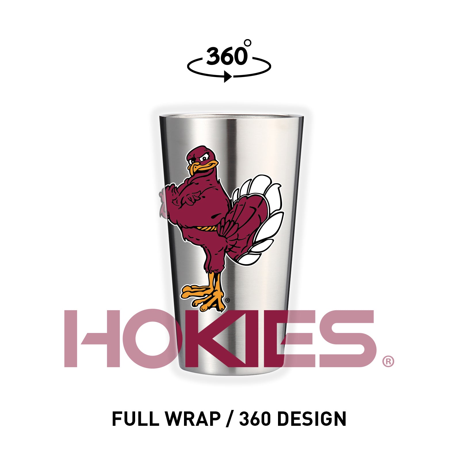 Virginia Tech Blackout Stainless Steel Tumbler by Tervis Tumbler 30 oz –  Campus Emporium