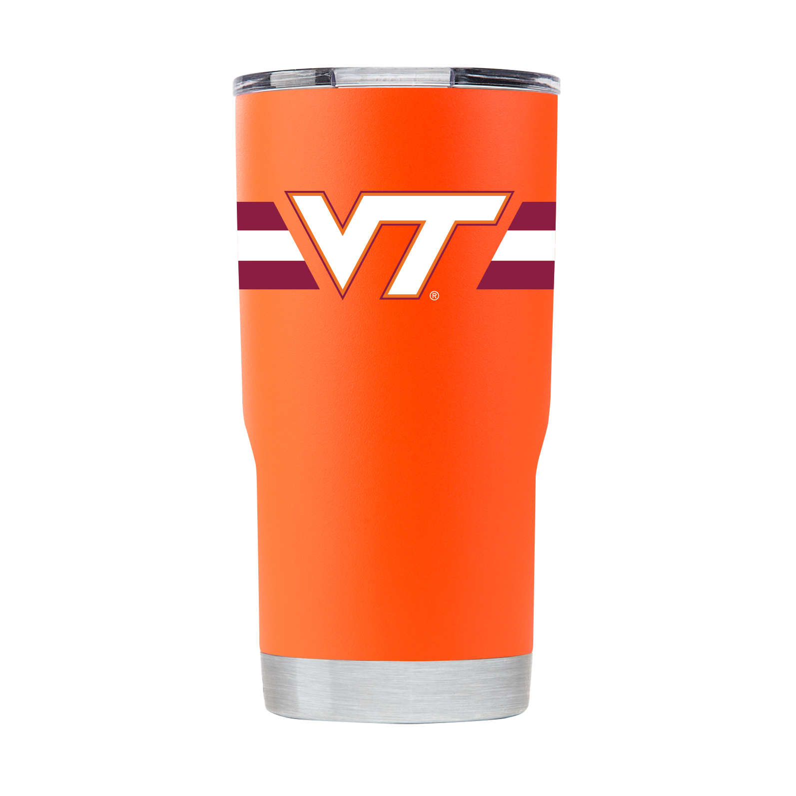 Virginia Tech 20oz Orange Tumbler w- Stripes