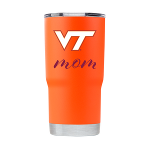 Virginia Tech 20oz Orange "Mom" Tumbler