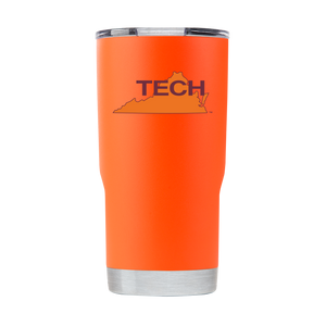 Virginia Tech Vault Collection 20oz Orange Tumbler