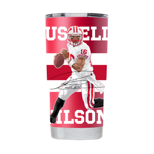 Russell Wilson 20oz Red Tumbler